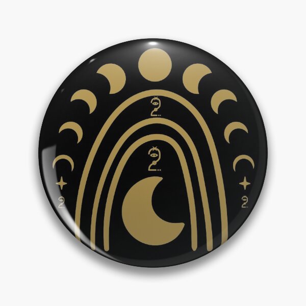 Item preview, Two's Day Gold Rainbow Moon Phases - Historical Date designed and sold by Trinket-Trickster.