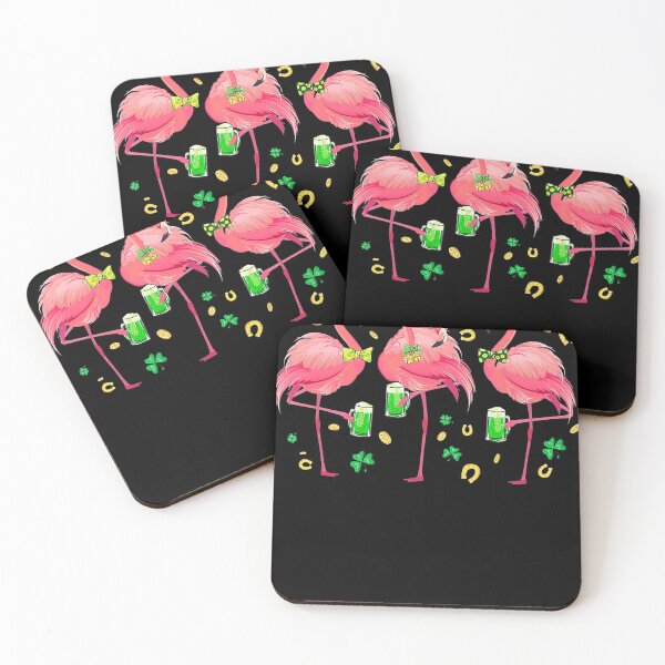 Item preview, Leprechaun Flamingo Drinking Beer Lover St Patricks Day designed and sold by AaronWeedo.