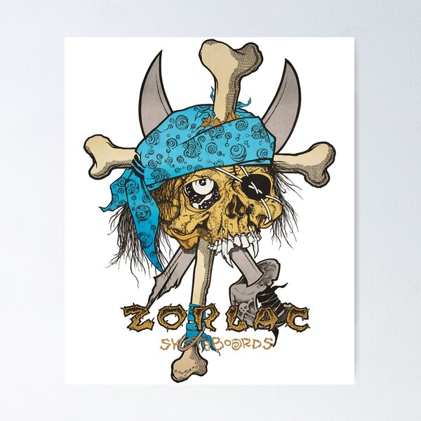 Funny Gift For Zorlac Pushead Pirate Skull Retro Vintage