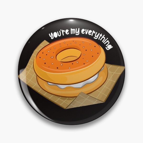 Item preview, You're My Everything Bagel with cheese | Cute Baking Lover designed and sold by DesignByMai.
