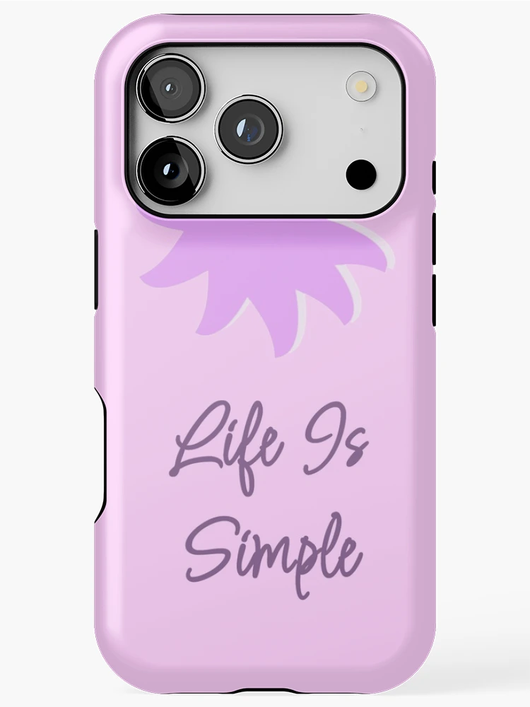 Thumbnail 1 of 4, iPhone Case, Life Is Simple designed and sold by RacheDesign.