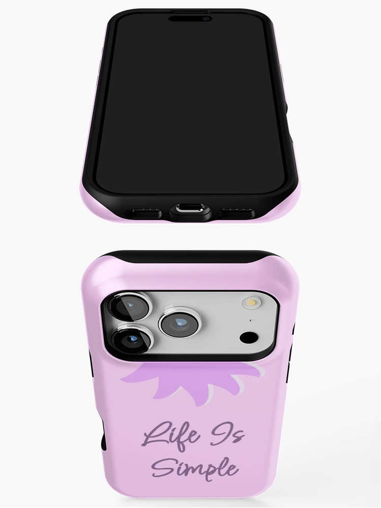 Thumbnail 3 of 4, iPhone Case, Life Is Simple designed and sold by RacheDesign.