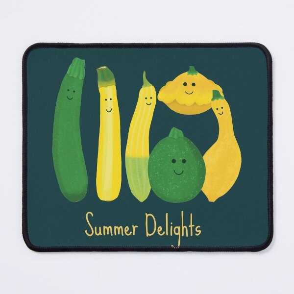 Item preview, Summer Delights, Summer Squash (blue) designed and sold by jvcoart.