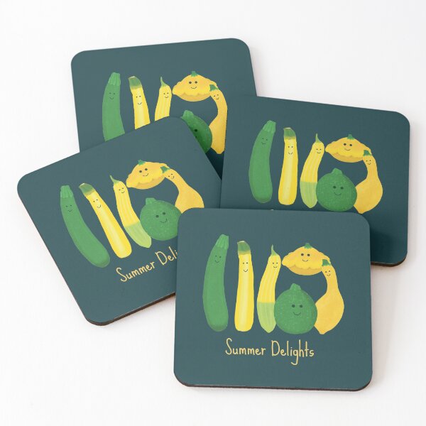 Item preview, Summer Delights, Summer Squash (blue) designed and sold by jvcoart.