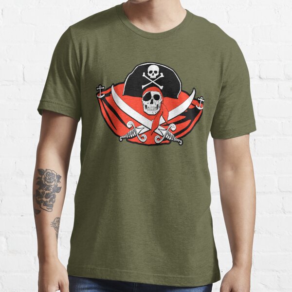 Disney Pirates Of The Caribbean Black/Skulls T Shirt/Tee - Size Mens S,  Womens M