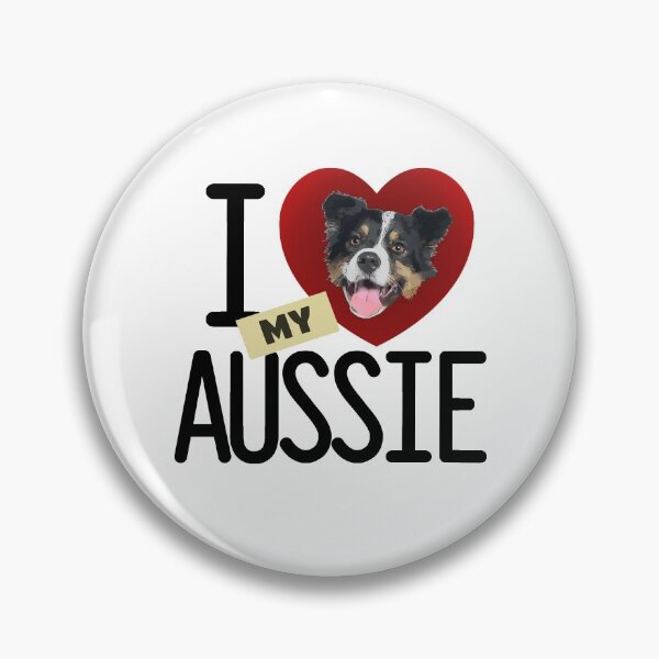 Item preview, I Love (Heart) My Aussie Dog Lover designed and sold by SunnyStreet.