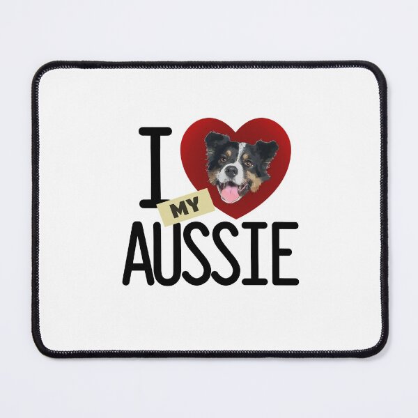 Item preview, I Love (Heart) My Aussie Dog Lover designed and sold by SunnyStreet.