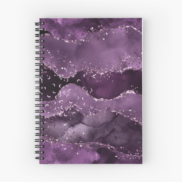 Aperçu de l'œuvre Agate violet artistique, Texture d'agate aquarelle violette créée et vendue par MagicalTexture.