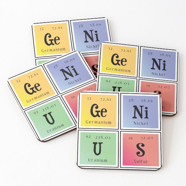 Item preview, Genius | Periodic Table of Elements designed and sold by Distrowlinc.