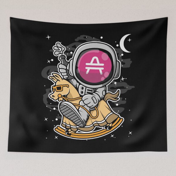 Item preview, Astronaut Horse AMP Coin To The Moon Crypto Token Cryptocurrency Blockchain Wallet HODL designed and sold by AdamRoberts90.