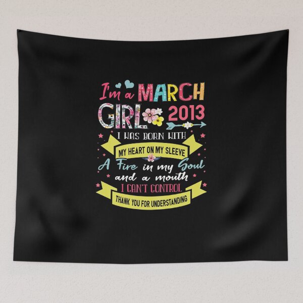 Item preview,  Awesome Since 2013 8th Birthday I m A March Girl 2013  designed and sold by MarnetteMMorgan.