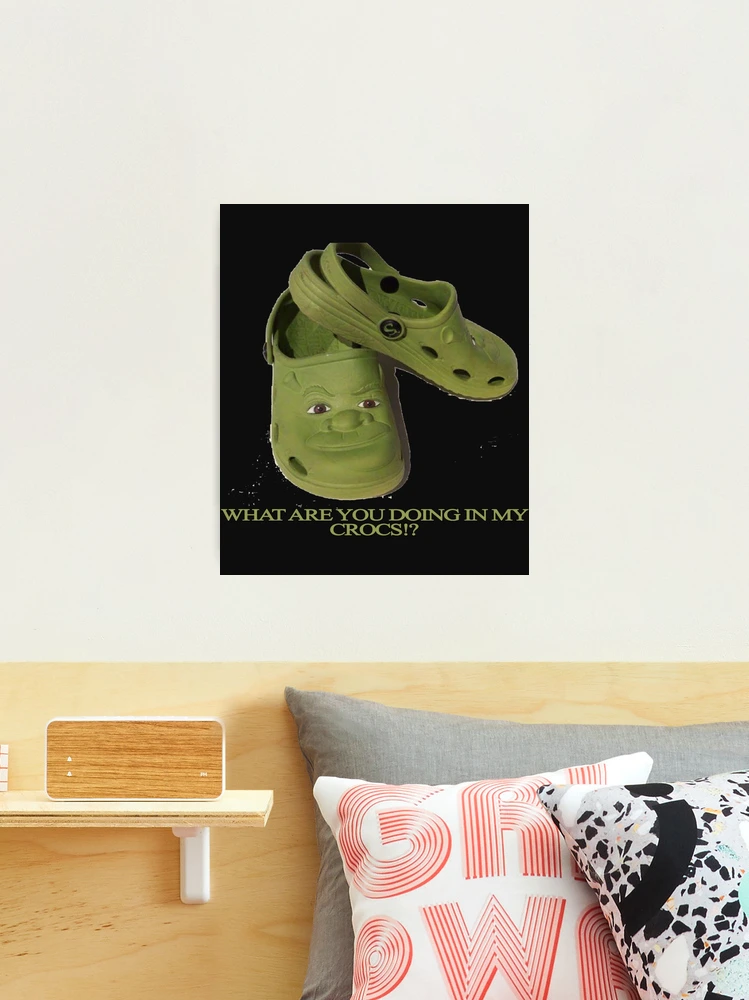 Shrek Crocs, an art print by Sancho - INPRNT