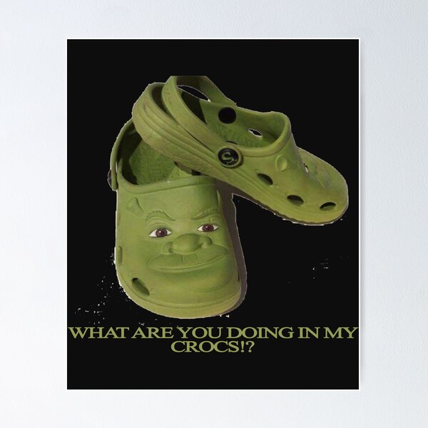 What are you doing in my Shrek Crocs Spiral Notebook for Sale by