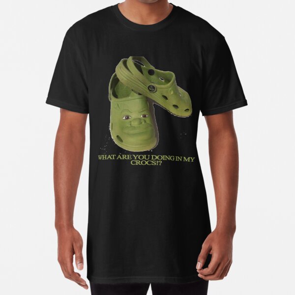 What are you doing in my Shrek Crocs  Poster for Sale by