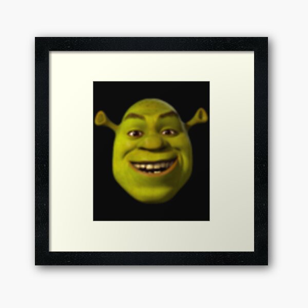 Giant Shrek Head Art Print for Sale by MemeStickersCo