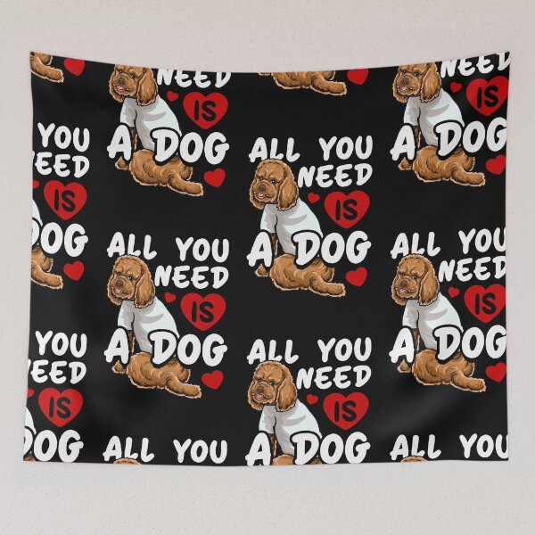 Item preview, Poodle Dog, all you need is love designed and sold by Click-Like.