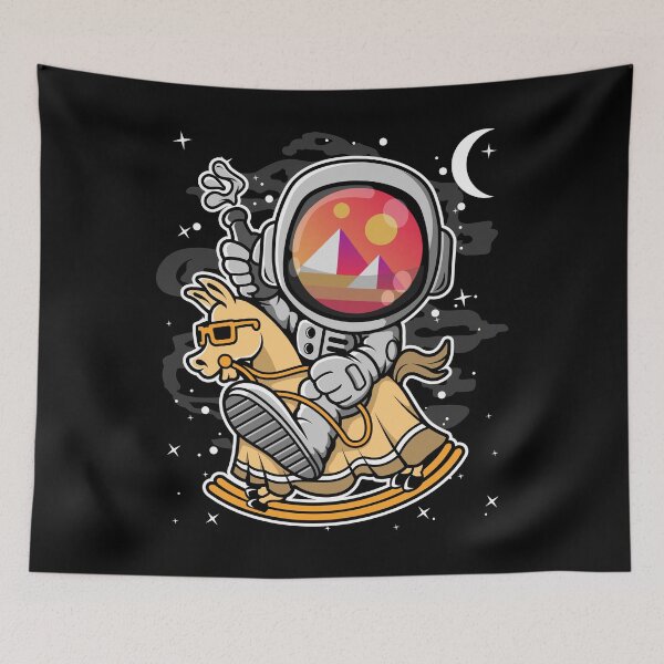 Item preview, Astronaut Horse Decentraland MANA Coin To The Moon Crypto Token Cryptocurrency Blockchain Wallet HODL designed and sold by AdamRoberts90.