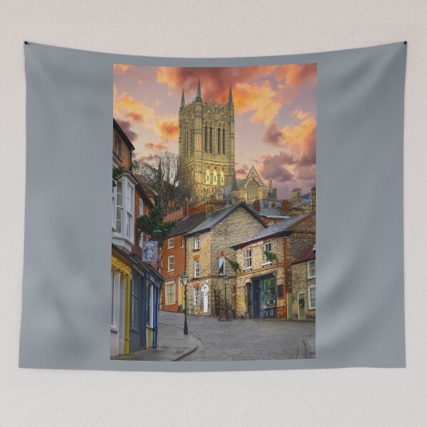 Item preview, Lincoln Cathedral From Steep Hill Portrait designed and sold by Alisonchambers2.