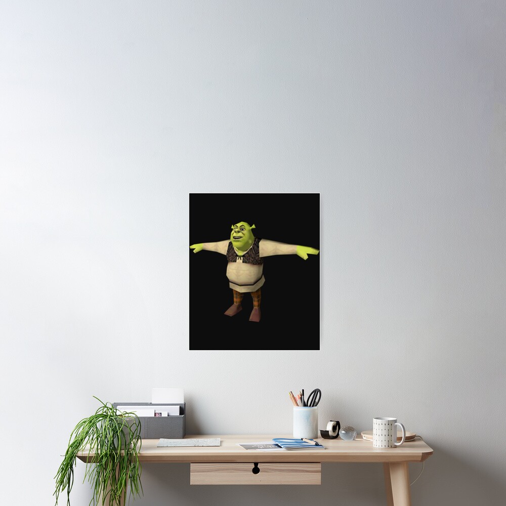 Shrek T-Pose  Photographic Print for Sale by KikimoraFasbn