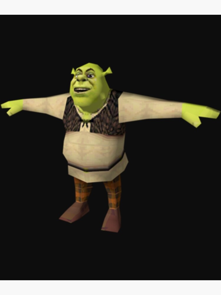 Shrek T-Pose  Photographic Print for Sale by KikimoraFasbn