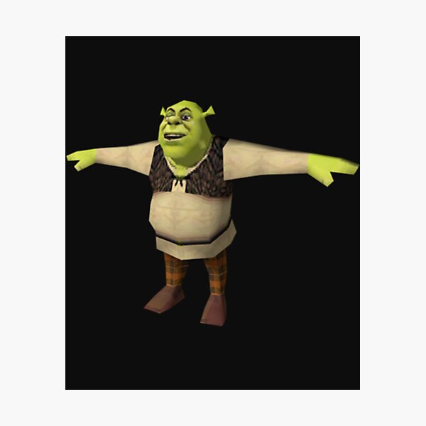 Shrek T-Pose | Art Board Print