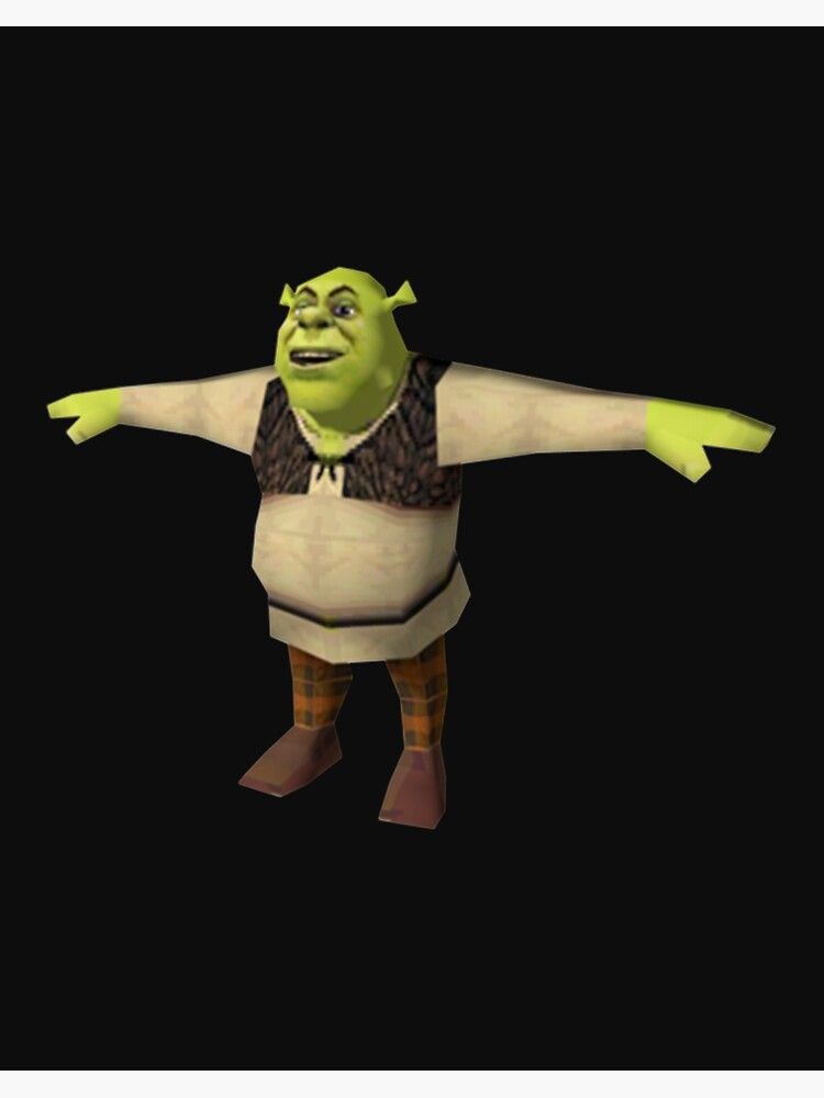 Shrek T-Pose | Art Board Print