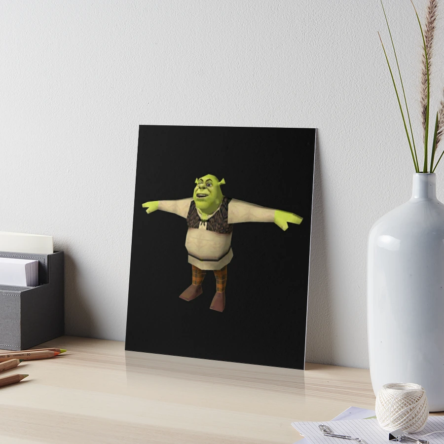 Shrek T-Pose  Photographic Print for Sale by KikimoraFasbn