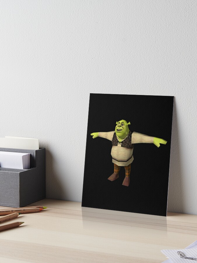 Shrek T-Pose | Art Board Print