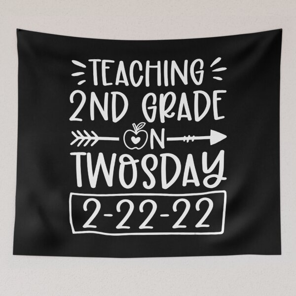 Item preview, Teaching 2nd Grade On Twosday February 22nd 2022 100 Days  designed and sold by mialinpng.