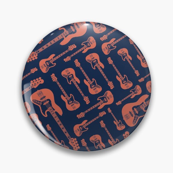 Item preview, Bass Guitar Seamless Pattern Brown designed and sold by nightsworthy.