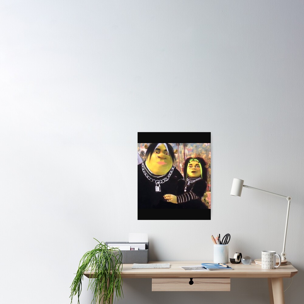 eboy shrek and egirl fiona Art Board Print for Sale by Alexis m