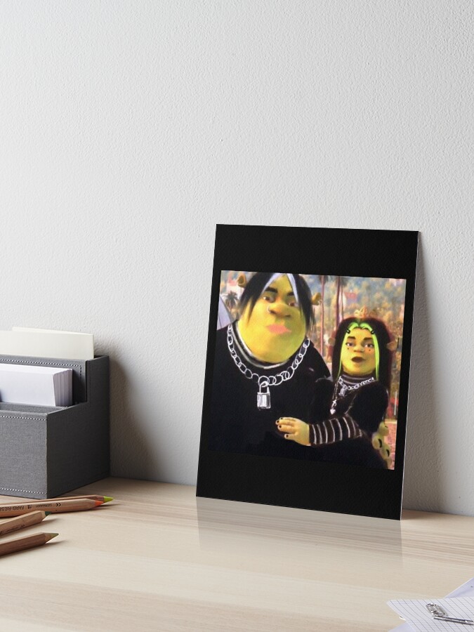 eboy shrek and egirl fiona Art Board Print for Sale by Alexis m