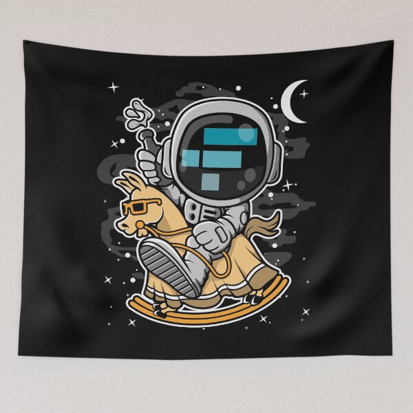Item preview, Astronaut Horse FTX Coin To The Moon Crypto Token Cryptocurrency Blockchain Wallet HODL designed and sold by AdamRoberts90.