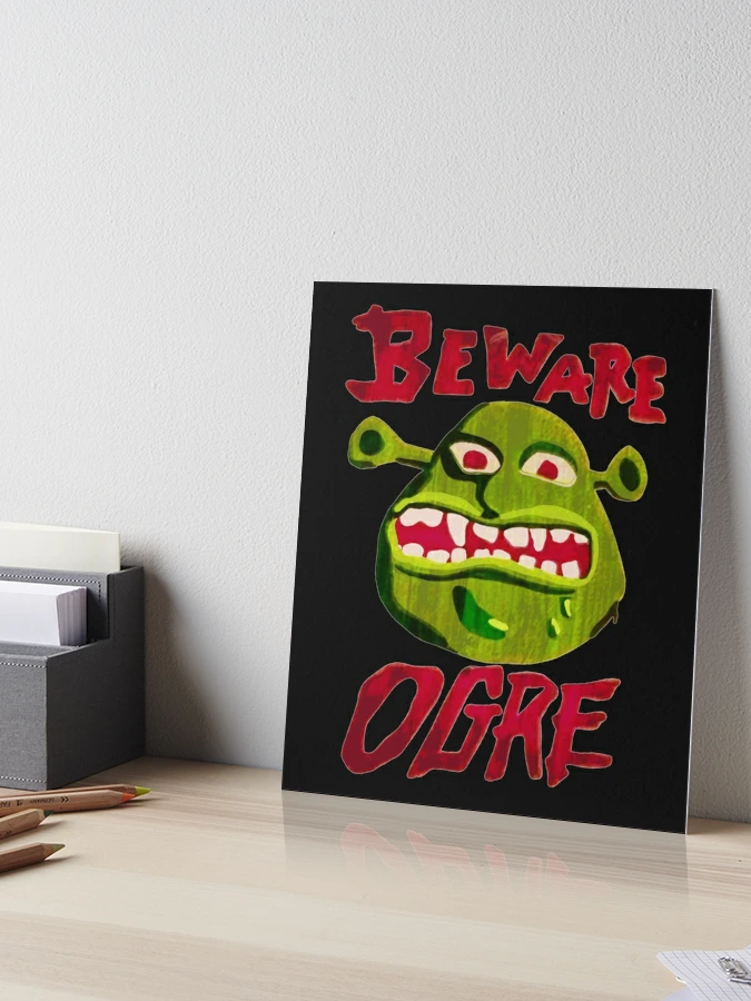 Shrek meme Art Board Print for Sale by Pulte