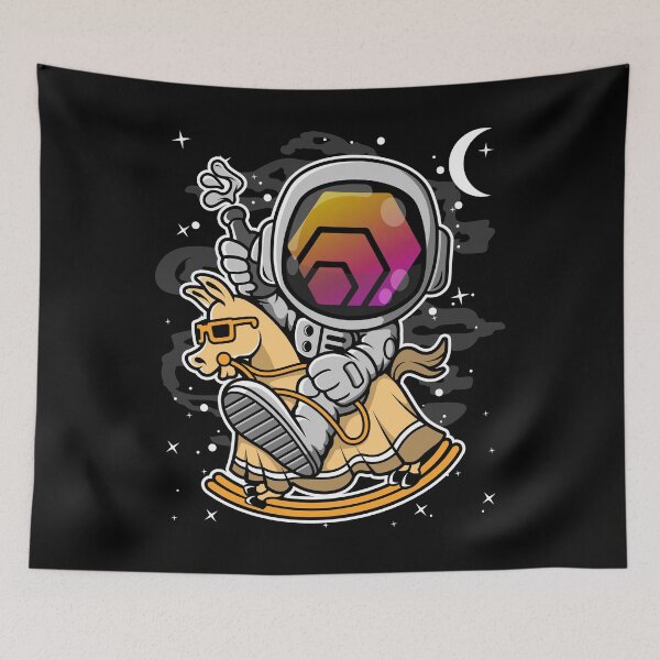 Item preview, Astronaut Horse HEX Coin To The Moon Crypto Token Cryptocurrency Blockchain Wallet HODL designed and sold by AdamRoberts90.