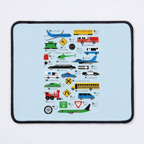 Item preview, Planes, Trains, and Automobiles Alphabet designed and sold by Luzeno-Store.
