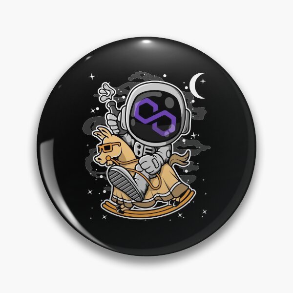 Item preview, Astronaut Horse Polygon Matic Coin To The Moon Crypto Token Cryptocurrency Blockchain Wallet HODL designed and sold by AdamRoberts90.