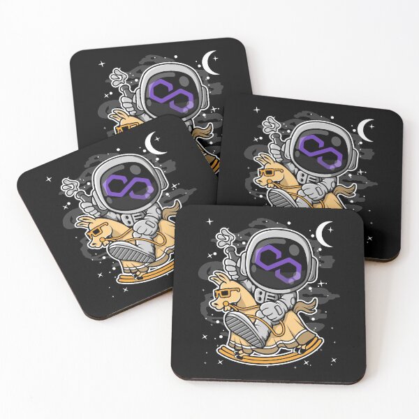 Item preview, Astronaut Horse Polygon Matic Coin To The Moon Crypto Token Cryptocurrency Blockchain Wallet HODL designed and sold by AdamRoberts90.