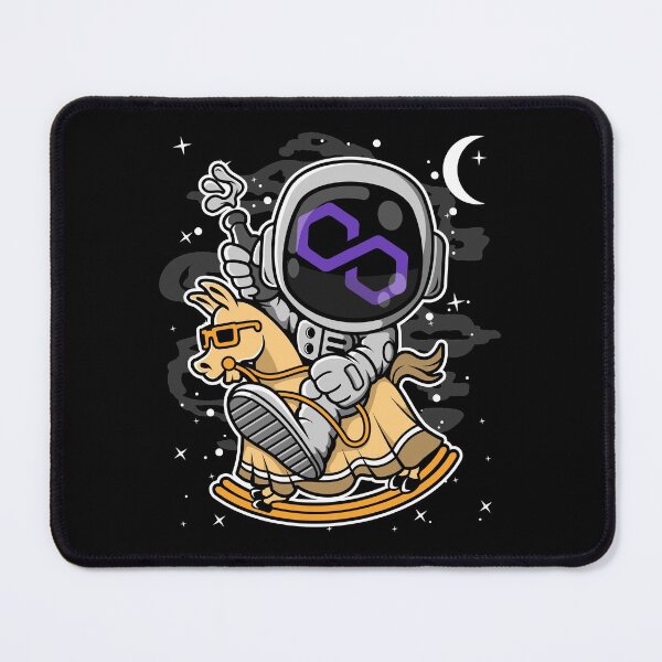 Item preview, Astronaut Horse Polygon Matic Coin To The Moon Crypto Token Cryptocurrency Blockchain Wallet HODL designed and sold by AdamRoberts90.