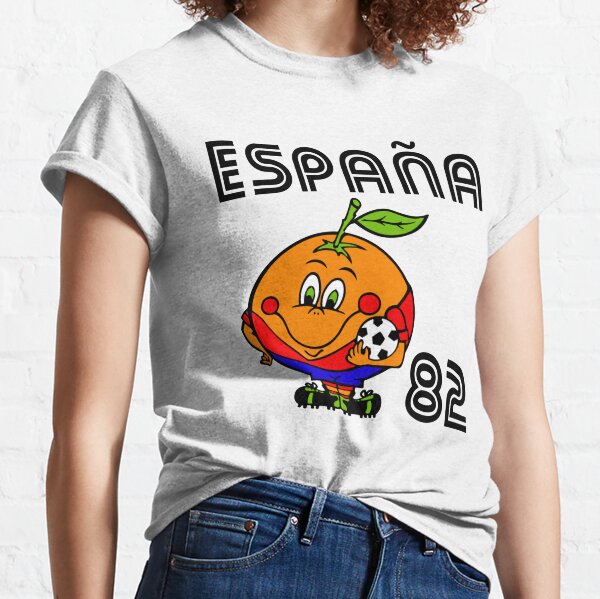 Spain 82 Naranjito World Cup Print Classic T-Shirt