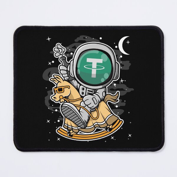 Item preview, Astronaut Horse Tether USDT Coin To The Moon Crypto Token Cryptocurrency Blockchain Wallet HODL designed and sold by AdamRoberts90.