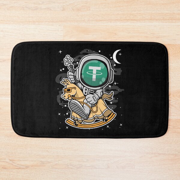 Item preview, Astronaut Horse Tether USDT Coin To The Moon Crypto Token Cryptocurrency Blockchain Wallet HODL designed and sold by AdamRoberts90.