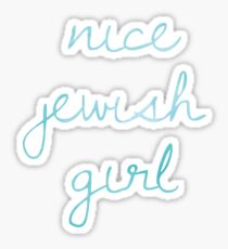 Nice Jewish Girl Sticker