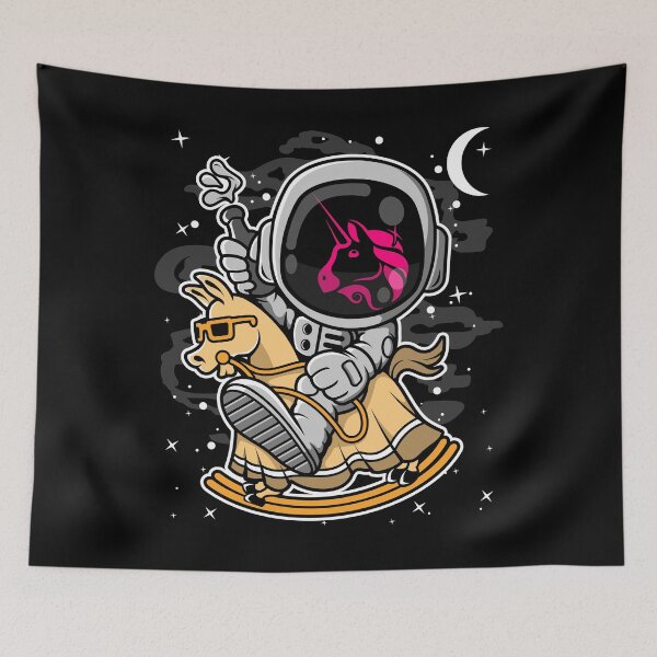 Item preview, Astronaut Horse Uniswap UNI Coin To The Moon Crypto Token Cryptocurrency Blockchain Wallet HODL designed and sold by AdamRoberts90.