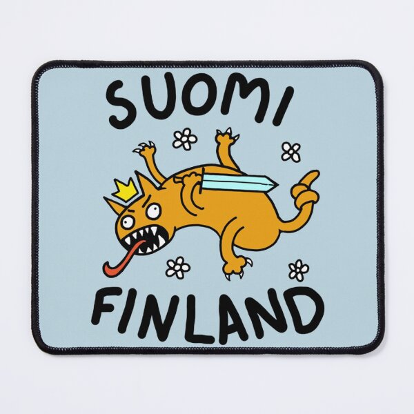Item preview, Suomi Finland Cartoon Lion   designed and sold by OgeesWorldS.