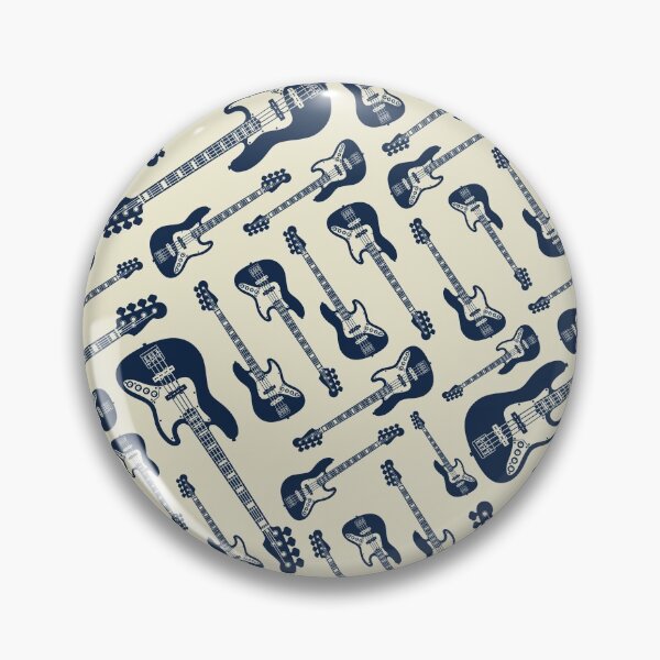 Item preview, Bass Guitar Seamless Pattern Light Theme designed and sold by nightsworthy.