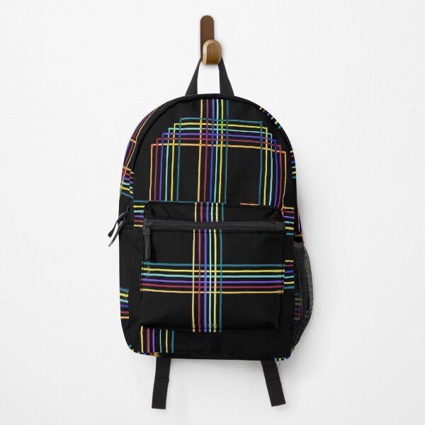 Item preview, Parallel and perpendicular hand-drawn felt-tip pen lines on black designed and sold by Istvan Ocztos.