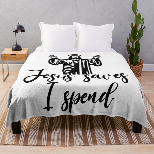 Item preview, jesus saves i spend designed and sold by Zeeprint ★★★★★.