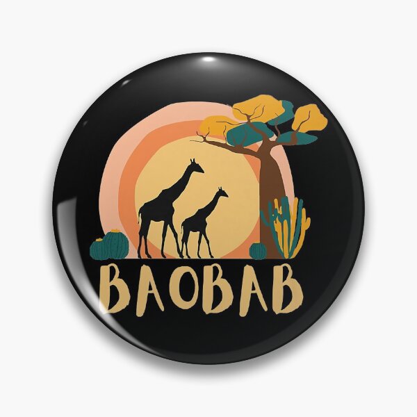 Item preview, African Tree Sun Giraffe Desert Baobab designed and sold by MarieSmart77.