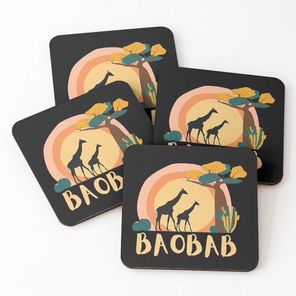Item preview, African Tree Sun Giraffe Desert Baobab designed and sold by MarieSmart77.